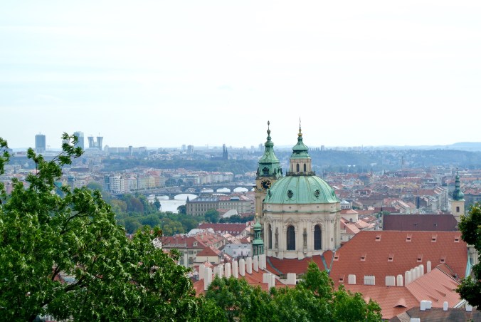 View from a height at the Prague Castle