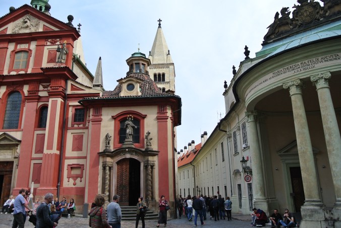 Inside the Prague Castle complex