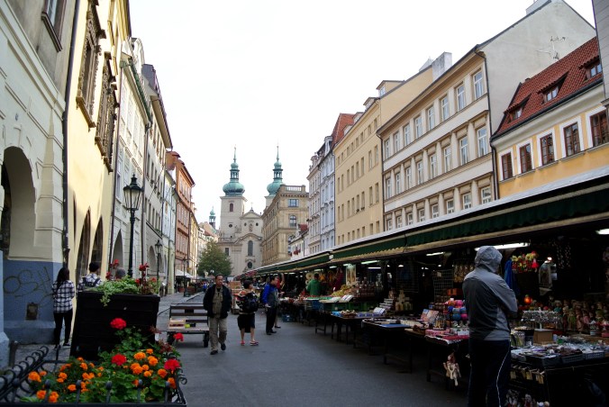 Little market selling souvenirs, local fruits, and biscuits and treats