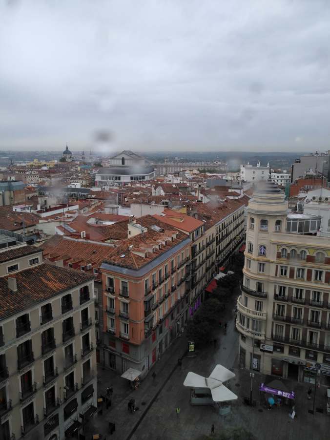View from a top part of El Corte Inglés, near Sol metro station (Madrid)